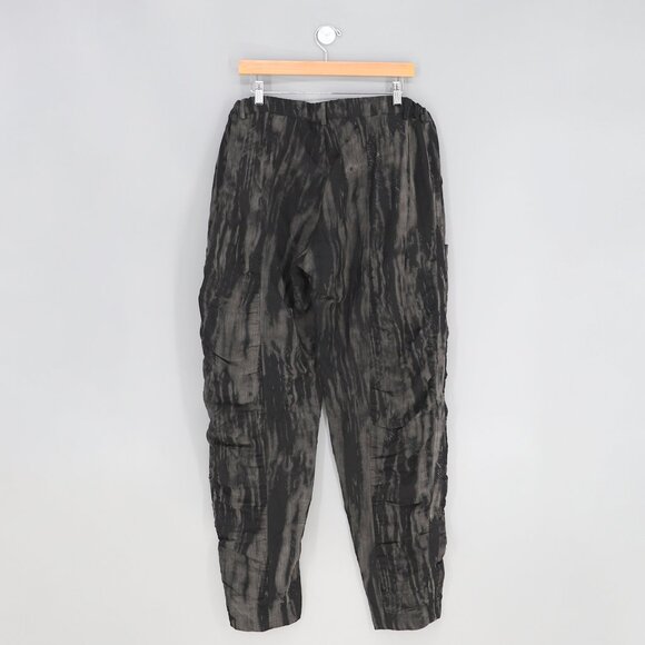 OLARS ULLA Ruched Pants in Gray & Black Sustainable Durable Functional Size L - Picture 2 of 10